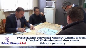 Żuławy. Przedstawiciele żuławskich rolników i Zarządu Melioracji i Urządzeń Wodnych spotkali się w terenie - 30.10.2015 