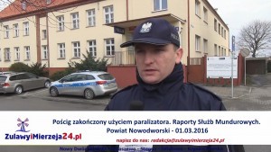 Policyjny pościg za nietrzeźwym kierowcą z użyciem paralizatora. Raport Służb  - 01.03.2016
