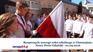 Nowy Dwór Gdański. Rozpoczęcie nowego roku szkolnego w Gimnazjum - 01.09.2016