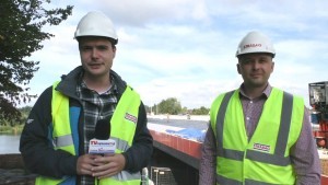 30 września pojedziemy nowym mostem na rzece Nogat w Malborku. Zapraszamy na wideo raport z budowy – 02.09.2016
