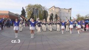 Uroczyste odsłonięcie tablicy partnerskiej z Kilkenn. Przemarsz i koncert Młodzieżowej Orkiestry Dętej Helikon z Kwidzyna - 02.05.2017