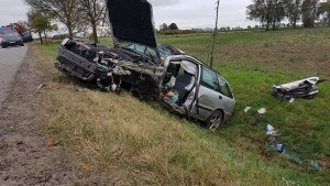 Solnica: Czołowe zderzenie dwóch samochodów. - 19.10.2017