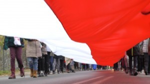 50 metrowa flaga i Marsz Niepodległości w Sztutowie – 10.11.2017