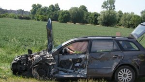 Wypadek ciężarówki i osobówki na DK22 w Gnojewie. Jedna osoba ranna. Weekendowy raport malborskich służb mundurowych