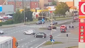 Potrącony 10 – letni rowerzysta trafił do szpitala.