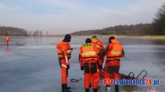 SZTUM: STRAŻACY ĆWICZYLI NA JEZIORZE W TULICACH – 20.02.2015