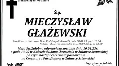 Zmarł Mieczysław Głażewski. Żył 68 lat.