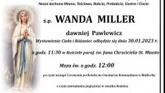 Zmarła Wanda Miller. Żyła 96 lat. 