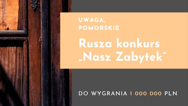 Malbork. Rusza kolejna edycja konkursu Nasz Zabytek – do wygrania 1 mln zł.