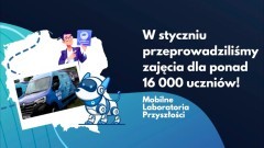 Ponad 16 tys. uczniów wzięło udział w styczniowych warsztatach Mobilnych Laboratoriów Przyszłości - zgłoś swoją szkołę.