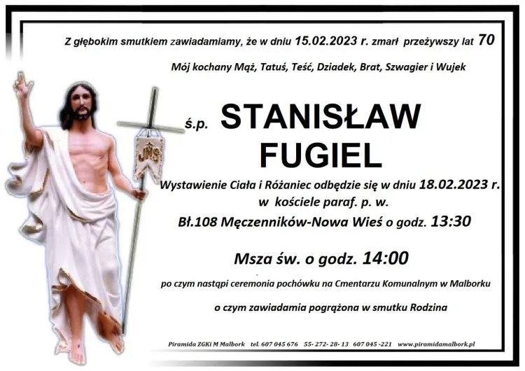 Zmarł Stanisław Fugiel. Miał 70 lat.