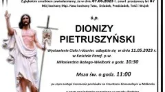 Zmarł Dionizy Pietruszyński. Miał 87 lat.