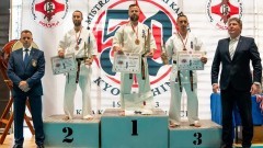 Malbork. Karateka Miłosz Wolak Wicemistrzem Polski Seniorów.