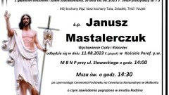 Zmarł Janusz Mastalerczuk. Żył 73 lata.