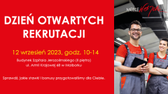 Meble Wójcik zaprasza mieszkańców Malborka, Sztumu, Nowego Stawu i Nowego Dworu Gdańskiego na Dzień Otwartych Rekrutacji