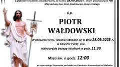 Zmarł Piotr Wałdowski. Miał 46 lat.