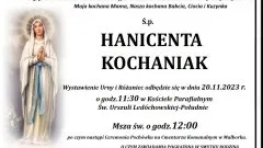 Odeszła Hanicenta Kochaniak. Żyła 72 lata.