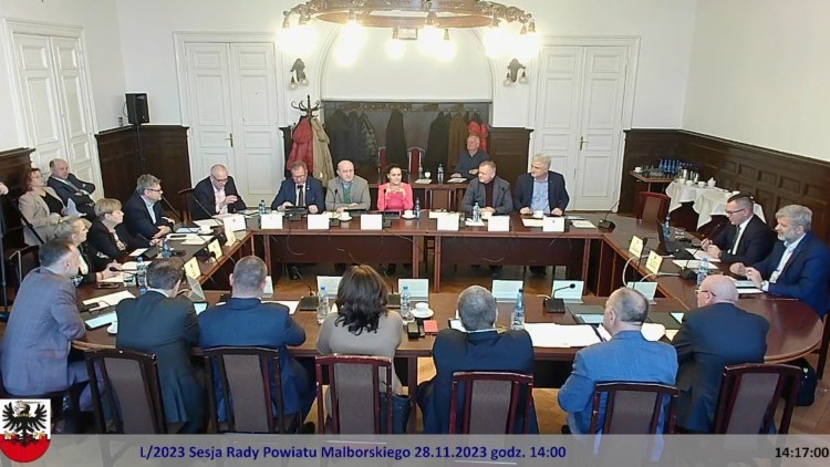 L sesja Rady Powiatu Malborskiego. Zobacz wideo - 28.11.2023