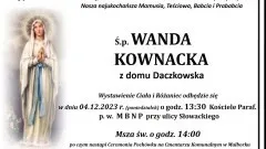 Zmarła Wanda Kownacka. Miała 91 lat.