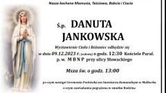 Zmarła Danuta Jankowska. Żyła 85 lat.