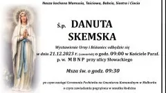 Odeszła Danuta Skemska. Żyła 71 lat.