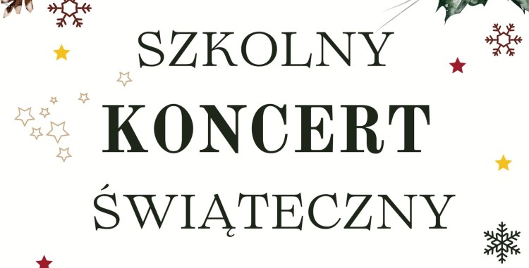 Malbork. Zaproszenie na Szkolny Koncert Świąteczny w Szkole Muzycznej.