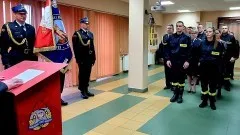 Sztum. Ślubowanie nowo przyjętych strażaków.