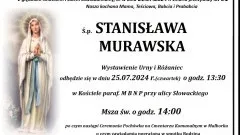 Zmarła Stanisława Murawska. Miała 91 lat.