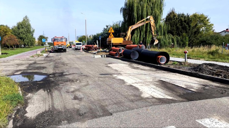 Co z naprawą deszczówki na remontowanej ul. Kwiatkowskiego? - pyta mieszkaniec Malborka.