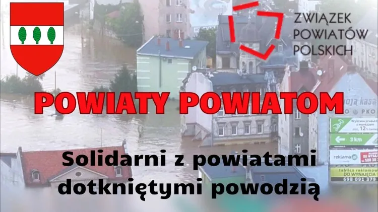 Powiaty powiatom - Powiat Sztumski solidarny z dotkniętymi powodzią.