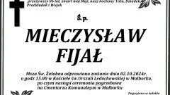 Zmarł Mieczysław Fijał. Miał 86 lat.