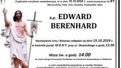 Zmarł Edward Berenhard. Żył 81 lat.