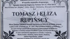 Odeszli Tomasz (12 lat) i Eliza (9 lat) Rupińscy
