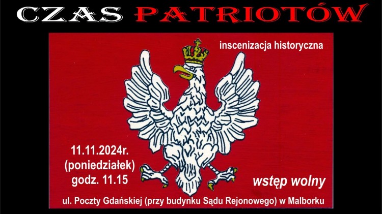 Malbork. Czas Patriotów – inscenizacja historyczna i rogale świętomarcińskie z okazji 11 listopada.