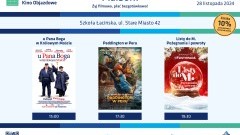 Bezgotówkowe Kino Objazdowe w Malborku! Listy do M. Pożegnania i powroty, u Pana Boga w Królowym Moście, Paddington w Peru!