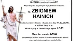 Zmarł Zbigniew Hainich. Żył 69 lat.