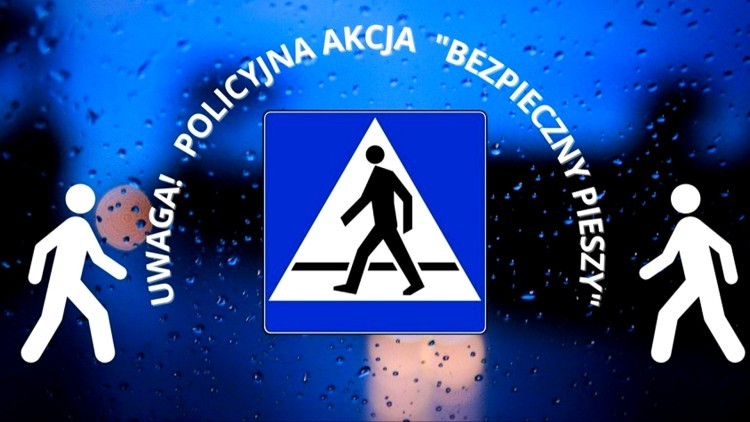 Powiat sztumski. Uwaga, kierowcy – dziś działania Bezpieczny pieszy.