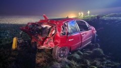 Wypadek w Dąbrówce Malborskiej DW 515. Zderzenie dwóch pojazdów – 20.01.2025