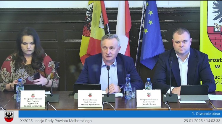 X sesja Rady Powiatu Malborskiego - 29.01.2025. Zobacz wideo