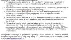 Ogłoszenie Wójta Gminy Stary Targ: Wykazy nieruchomości gruntowych z dnia 18 mara 2025