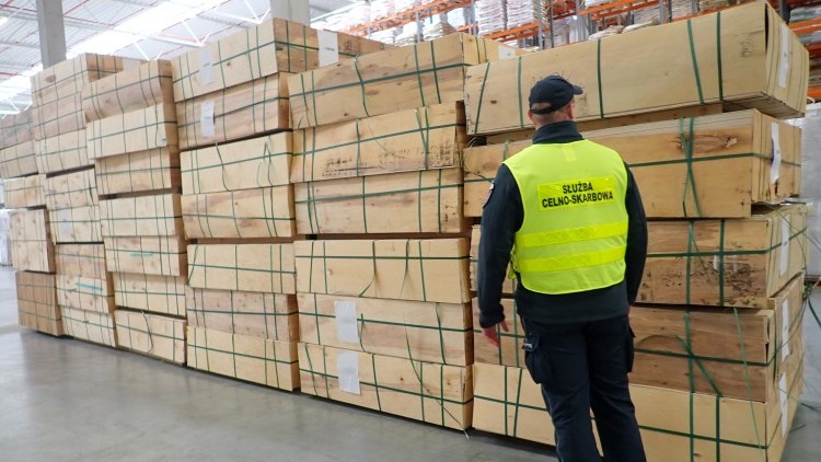 KAS zabezpieczyła sklejkę brzozową o wartości ponad 1 mln zł