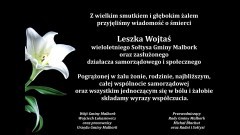Kondolencje Wójta Gminy Malbork, pracowników Urzędu Gminy, Przewodniczącego Rady Gminy, Radnych i Sołtysów.