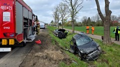 Zderzenie na DK22 pod Malborkiem – jeden z kierowców trafił do szpitala.