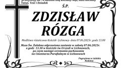 Zmarł Zdzisław Rózga. Miał 70 lat.