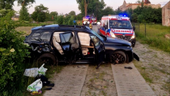 Wypadek w Gościszewie - jedna osoba trafiła do szpitala.
