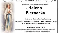 Zmarła Helena Biernacka. Żyła 95 lat.