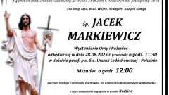 Zmarł Jacek Markiewicz. Miał 63 lata. 