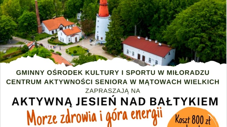Morze zdrowia i góra energii - jesienny wyjazd mieszkańców gminy Miłoradz nad morze.