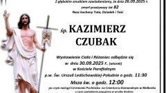 Zmarł Kazimierz Czubak. Miał 82 lata.