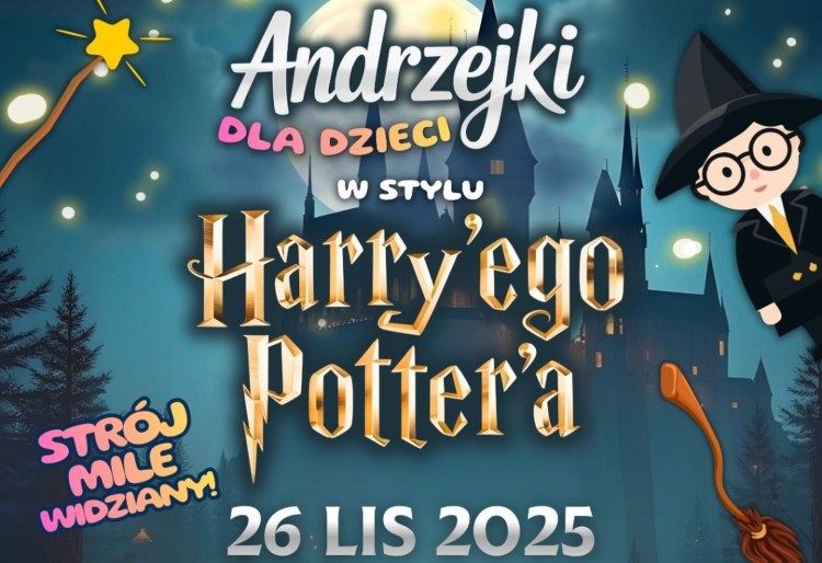 Andrzejki w Hogwarcie - magiczna zabawa dla dzieci w Nowym Stawie.